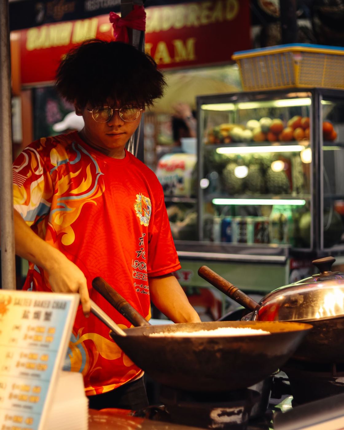Night-market cook, KL